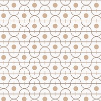 Seamless trendy geometric pattern vector