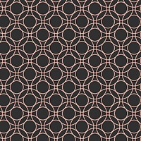 Seamless round geometric pattern vector