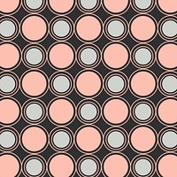 Seamless round geometric pattern vector