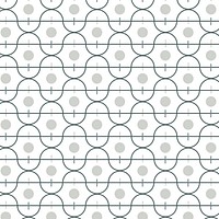 Seamless round geometric pattern vector