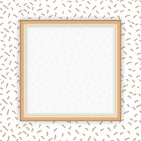 Blank square abstract frame vector