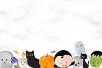 Cute Halloween  background vector template