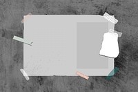 Grunge gray blank diary template