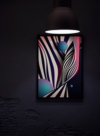 Abstract background lamp design vector