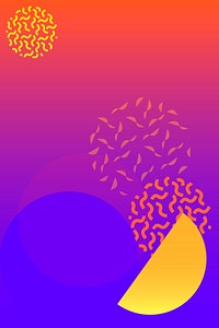 Gradient poster background design vector