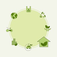 Environment icon design elements vector set