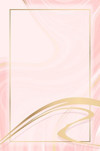 Gold frame psd pink marble paint