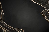 Gold and black fluid patterned background vector