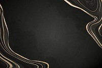 Black marble background psd gold lining