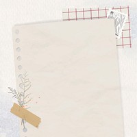 Ripped beige paper background vector