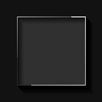 Blank square black abstract frame vector