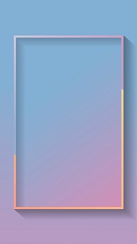 Blank rectangle colorful abstract frame | Premium Vector - rawpixel