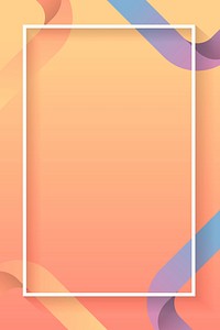 Blank rectangle colorful abstract frame vector