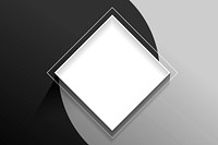 Blank square white abstract frame vector