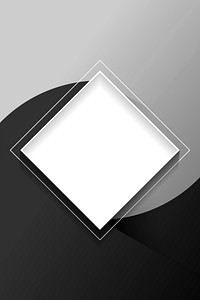 Blank square white abstract frame vector