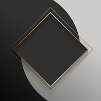 Blank square black abstract frame vector