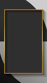 Blank rectangle black abstract frame vector