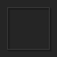 Square gray frame on black background vector