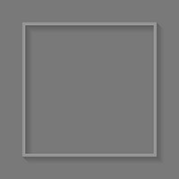 Square gray frame on light gray background vector