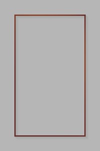Rectangle bronze frame on light gray background vector