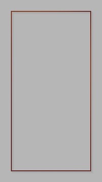 Bronze frame gray mobile screen template vector