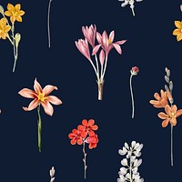 Floral seamless pattern background vector