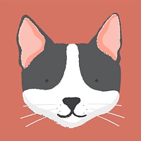 Illustration of a cat&#39;s head