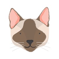 Illustration of a cat&#39;s head