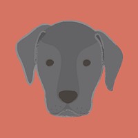 Cute illustration of a labrador dog