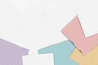 Colorful ripped note collection vector