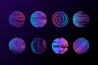 Colorful circular design collection vector