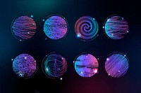 Colorful circular design collection vector