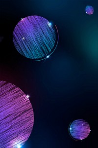 Colorful circular design on a black sparkly background vector