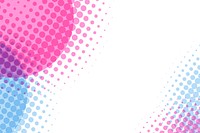 Circle blue and pink halftone pattern background vector