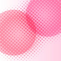 Circle pink halftone pattern background vector