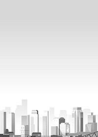 Urban scene in the smog background vector