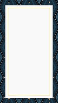 Dark blue geometric patterned mobile screen wallpaper