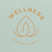 Healthcare center logo template vector