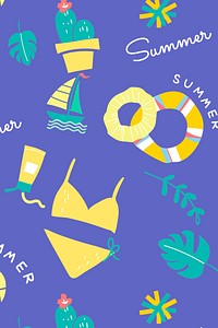 Summer design elements collection vector<br />