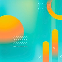 Colorful vibrant summer poster vector