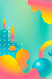 Colorful vibrant summer poster vector