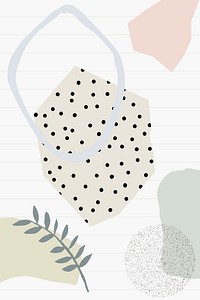 Ripped paper note vector set