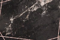 Blank black marble textured background vector