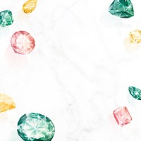 Colorful crystal gem design vector