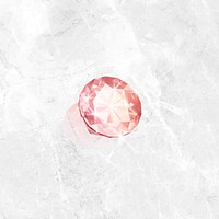 Pink crystal gem design vector