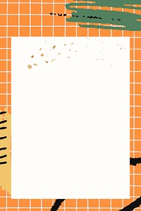 Orange scribble patterned background vector