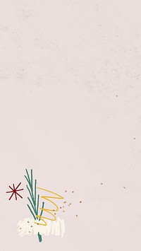 Christmas scribble pattern background vector