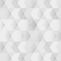 White and gray geometric pattern background vector