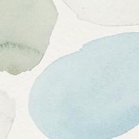 Blue and green watercolor patterned background template vector