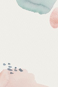 Pink and blue watercolor patterned background template illustration